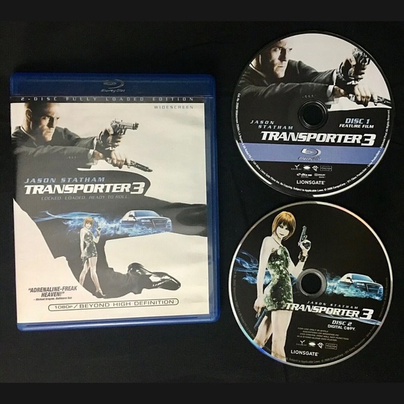 Transporter 3 Blu-ray Action Movie Statham 2 Disc Edition Digital Copy 2009 MINT - Picture 1 of 13